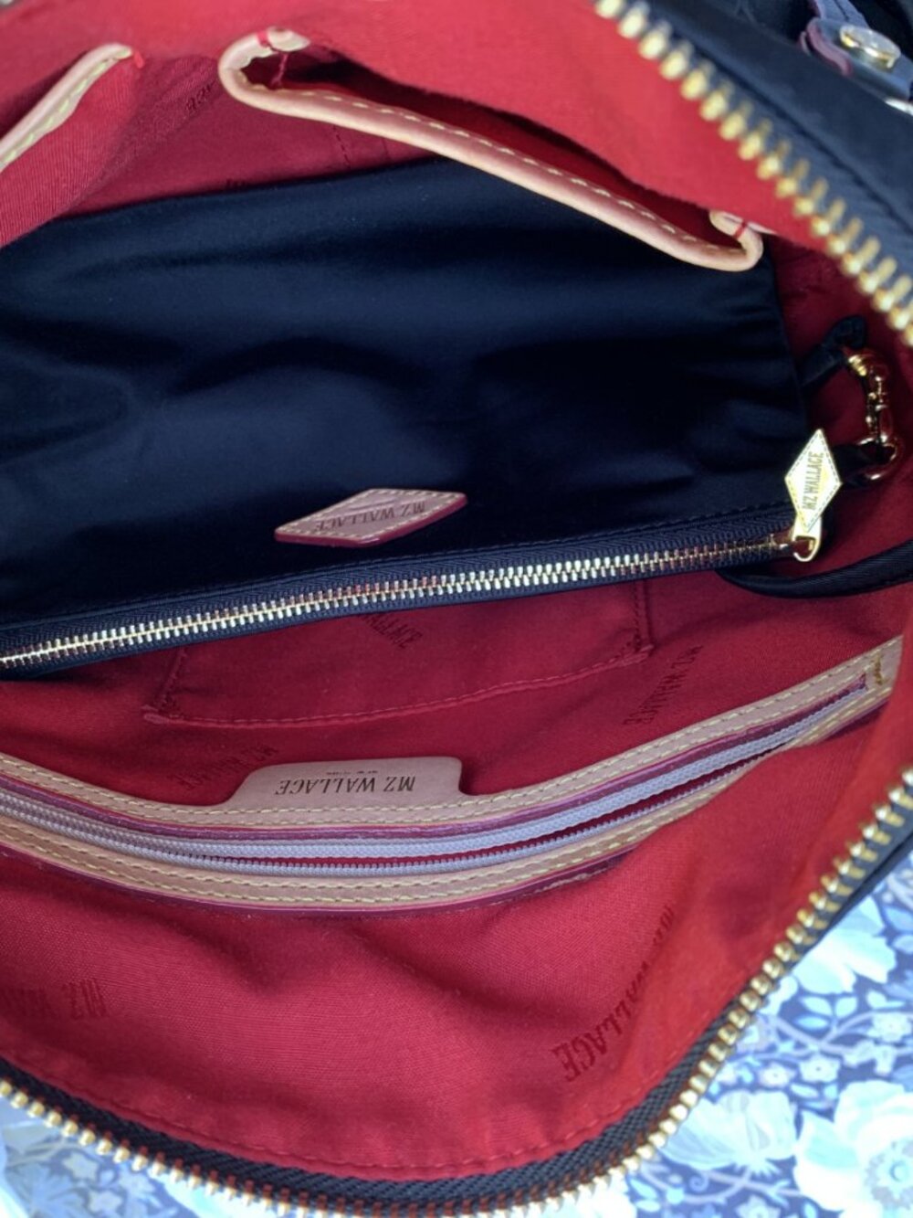MZ Wallace Paige Black Bedford Nylon Crossbody NWT - Picture 5 of 13